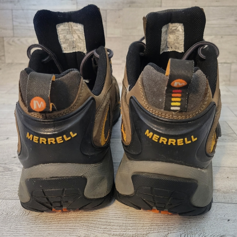 Sold  Merrell Mens Homme Footwear Vibram Sole Shoes Sneakers Brown Size 10.5 - Picture 4 of 10